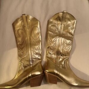 Gold Cowboy Boots